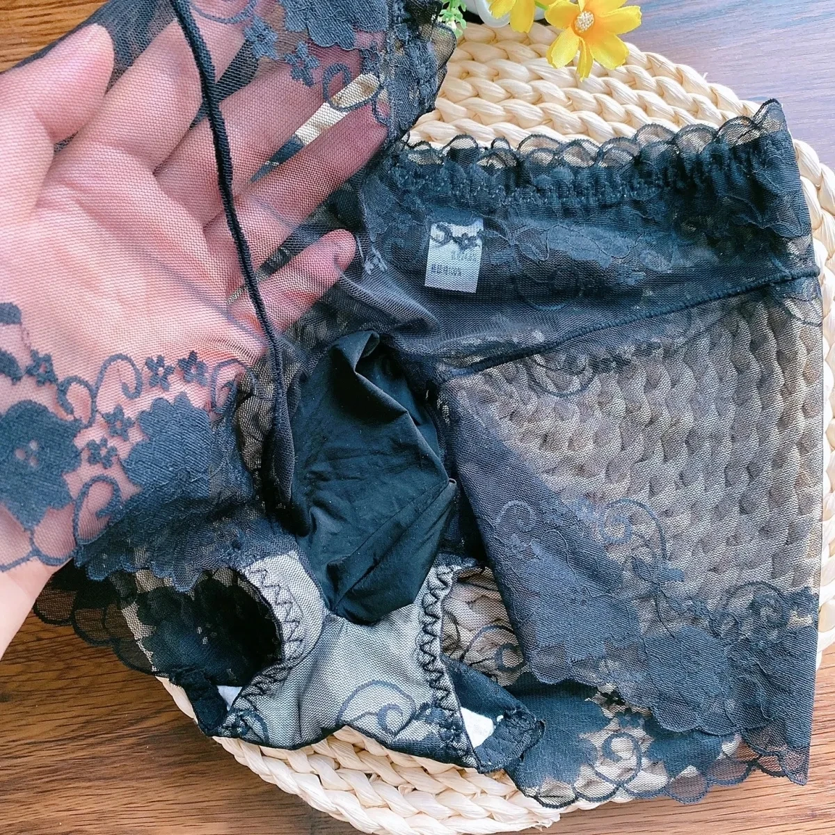 Man's Net Mesh Sheer Lace Boxers Shorts Briefs Private Party FKK Harajuku BF Gift LGBQ Soft Seamless Sexy Panties