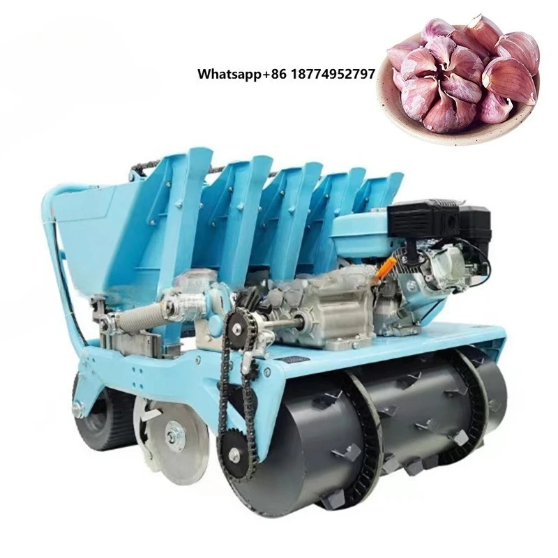 Agricultural Machinery 2 Rows 4 Rows Garlic Seed Drill Seeder Planting Machine Hand Planter for Garlic