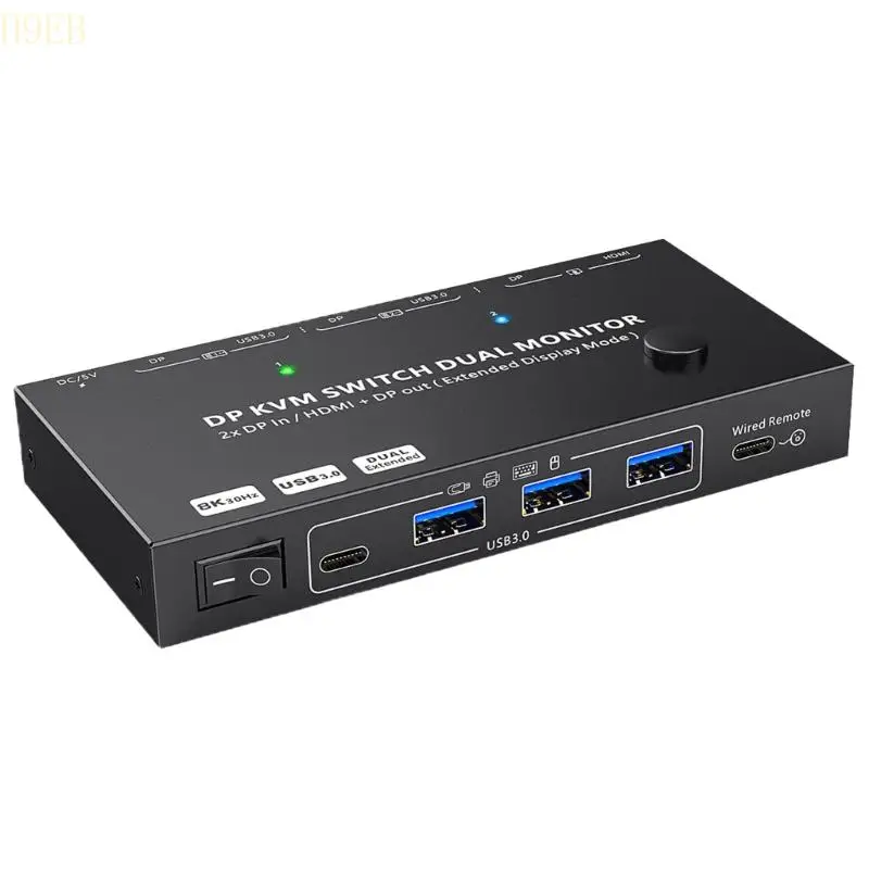 

H9EB Versatile High Port KVM Switcher Support Various Resolutions, for Devices and Scenarios Seamlessly Switching