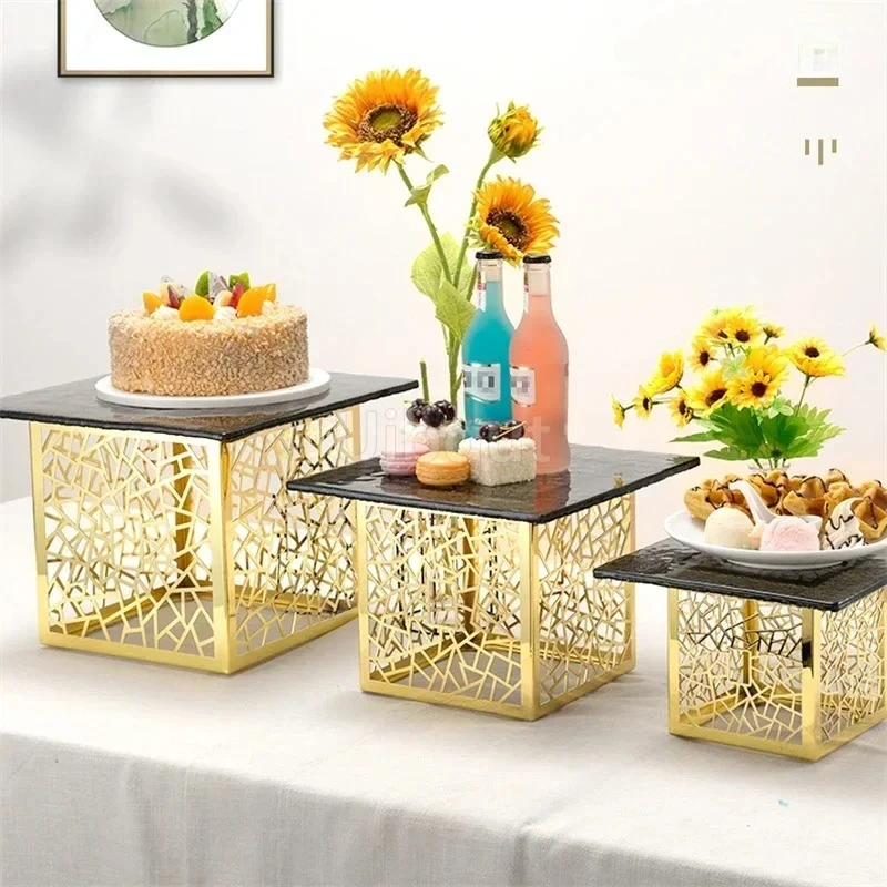 Dessert rack Buffet table Food display rack Cake tray table Buffet and tea break Cake stand cake display stand Dishes Plates