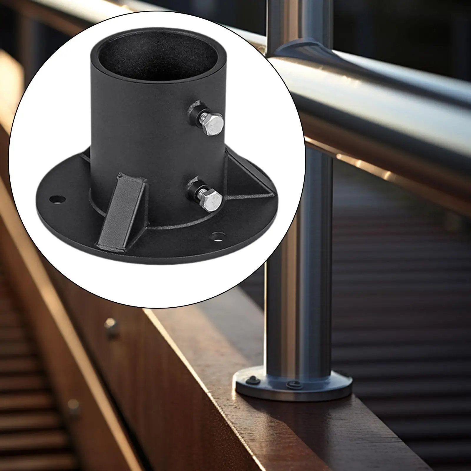 

Комплект для ремонта круглой опорной платформы из сверхпрочной стали для крепления к земле, для сетчатых ограждений и патио