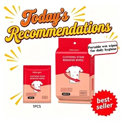 Clothes Stain Removal Wet Wipes Individual Wrapped Cleaning Wipes for Clothes Fabric Mini Instant Cleaner SAL99