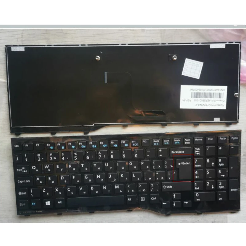 Клавиатура для ноутбука XIN-Russian-US для fujitsu Lifebook AH552 CP581751-01 без подсветки