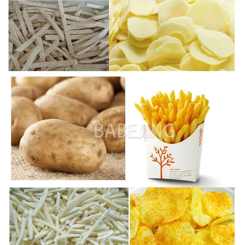 BABEJING Fully Automatic Potato Cleaning And Peeling Machine, Taro And Potato Slicing Machine