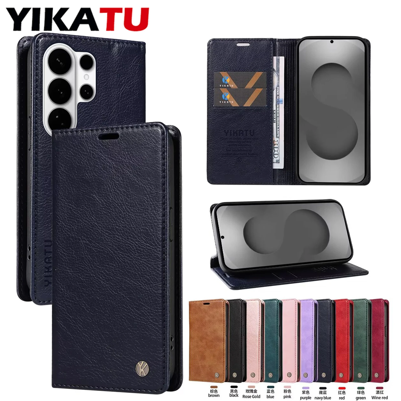 

Чехол-кошелек для телефона Samsung Galaxy A17 A16 A15 A14 A13 Lite A12 A10S A10 A9 2018 A8 A7 A6 Plus A5 2017 A3 2016 Phone Funda