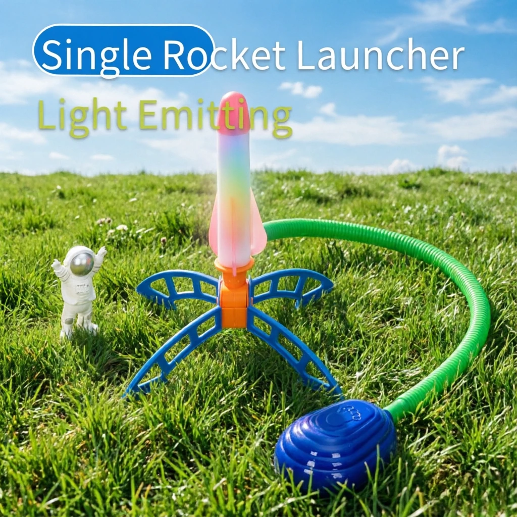 

Светодиодная ракетница-игрушка с ножным насосом, летающая на воздушной тяге, для детей, для игр на заднем дворе, 2026