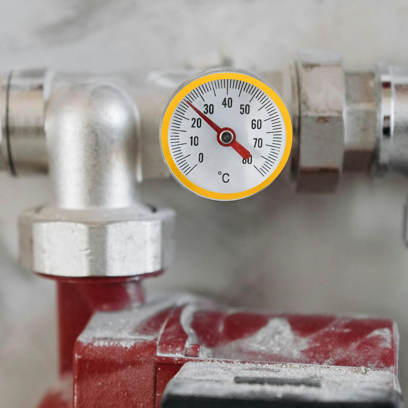 

5 Sheets 10cm Red Pressure Gauge Stickers Waterproof Reflective Labels for Gauge Indication High Low Accessories