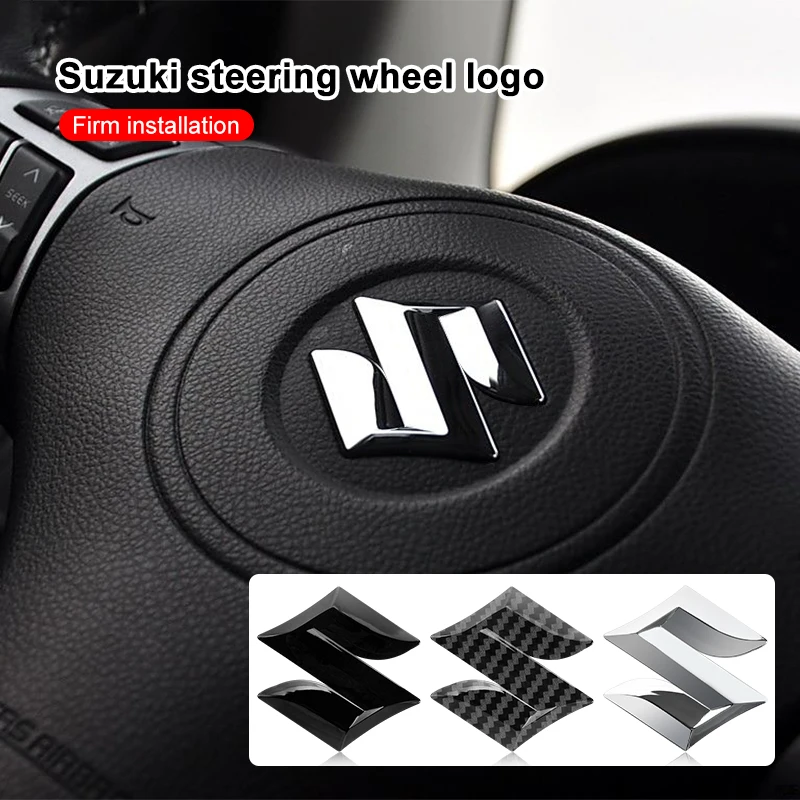 

ABS 3D автомобильный руль, внутренняя наклейка, эмблема для Suzuki Grand Vitara SX4 Swift Jimny Baleno SX4 Gsr 600 Samurai Alto Spacia