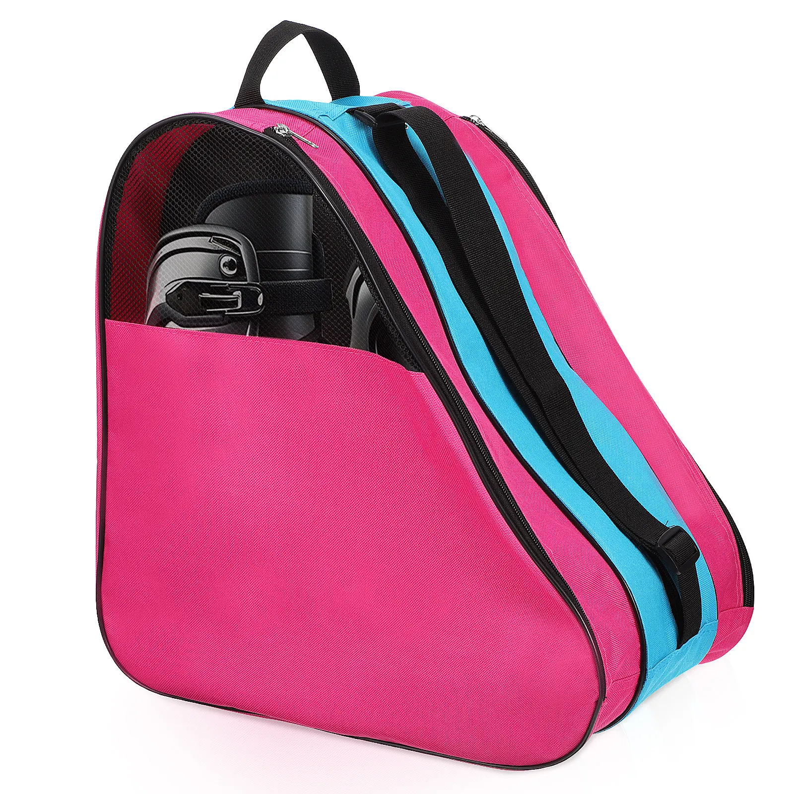 

Roller Skate Backpack for Kids Minimalist Design Spacious Lightweight Oxford Fabric Skating Bag Holds Roller Ice Skates