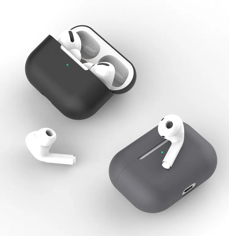 AirPods Pro用シリコンケース,Bluetoothヘッドフォン用耐衝撃ケース,保護カバー,スキンアクセサリー,第1世代