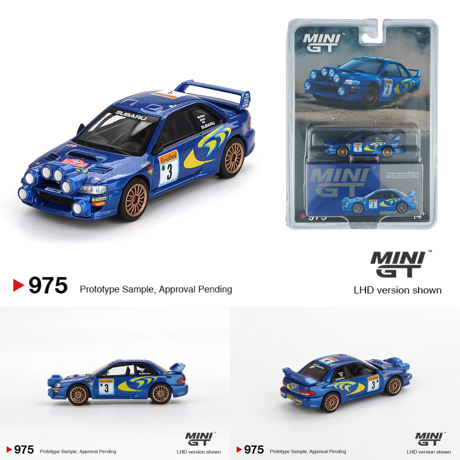 Subaru Impreza WRC ピンバッジセットとミニカー Amazon | デアゴスティーニ ラリーカーコレクション スバル