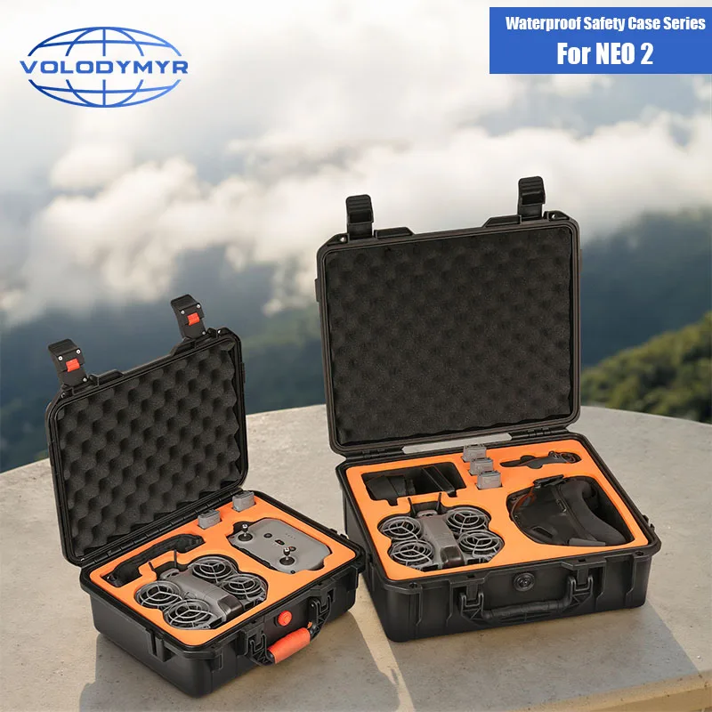 

VOLODYMYR for DJI NEO 2 Case Bag Explosion Proof Case Portable Waterproof Box Hard Shell Large Capacity Case Accessories