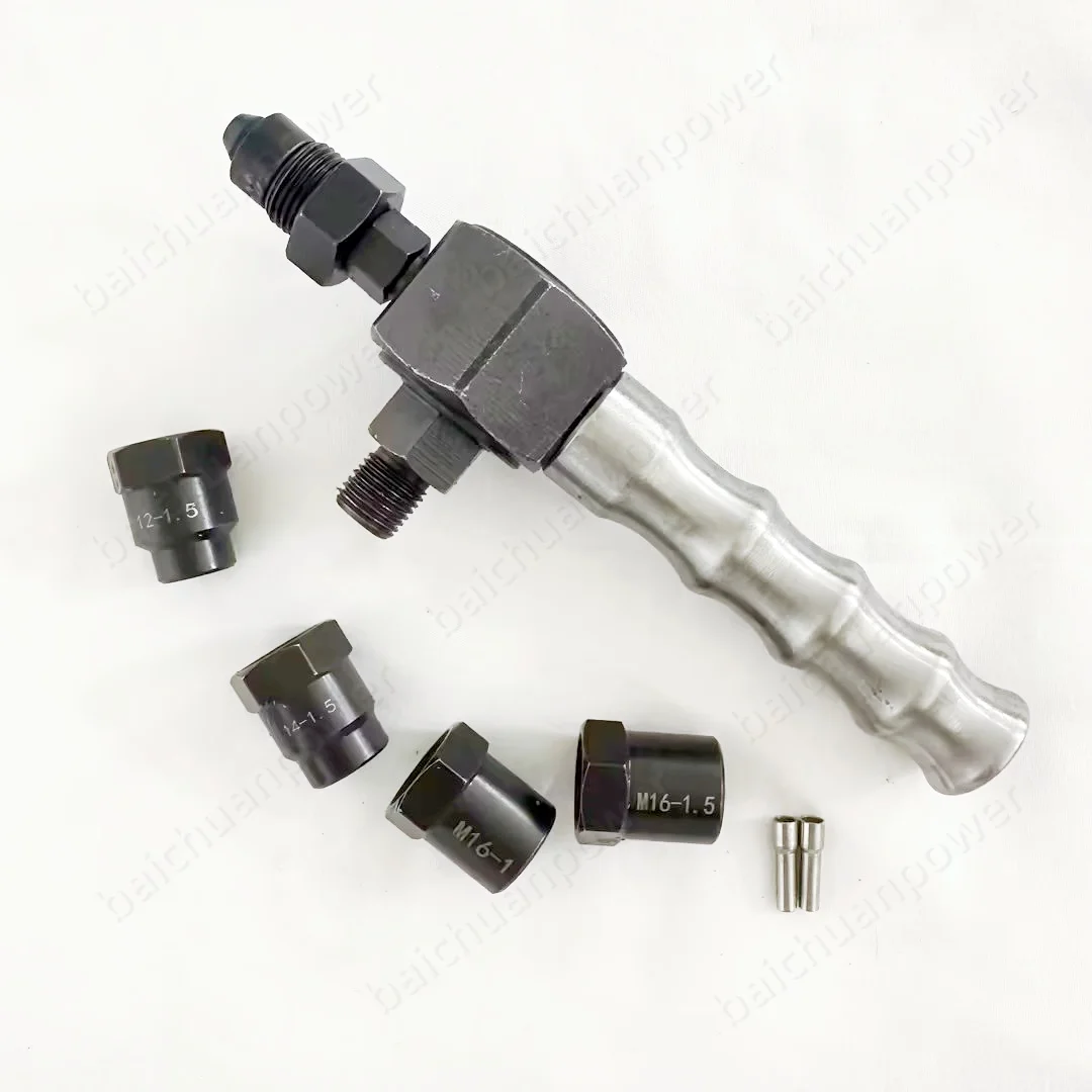 

Multi Functional Diesel Injector Test Bench Oil Inlet Joint Conversion Service Tool For BOSCH DENSO CAT CRIN M12 M14 M16