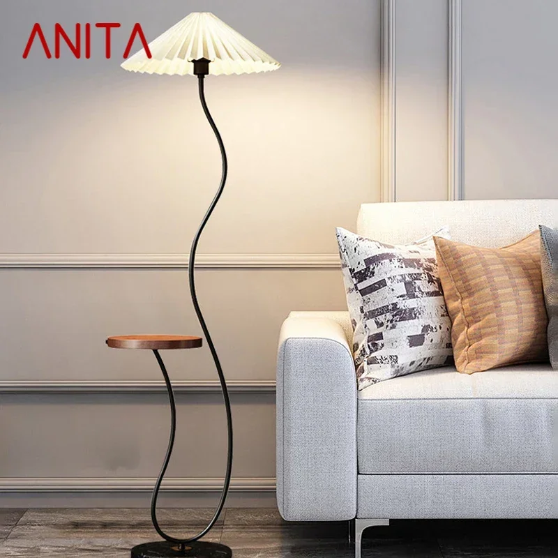 

ANITA Nordic Floor Lamp Modern Art Family Iiving Room Bedroom Homestay Creativity LED Decorative Standing Light