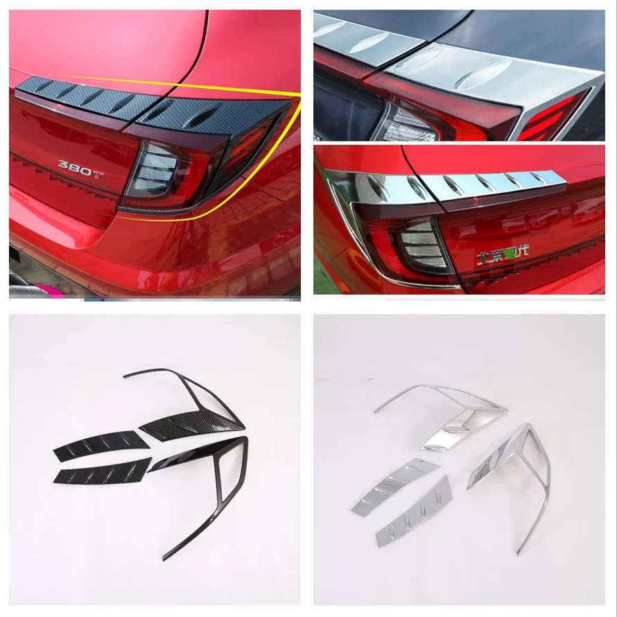 

For Hyundai Sonata DN8 2020 2021 2022 Car Styling Exterior Accessories Rear Tail Light Eyebrow Lamp Eyelid Strip Cover Trim