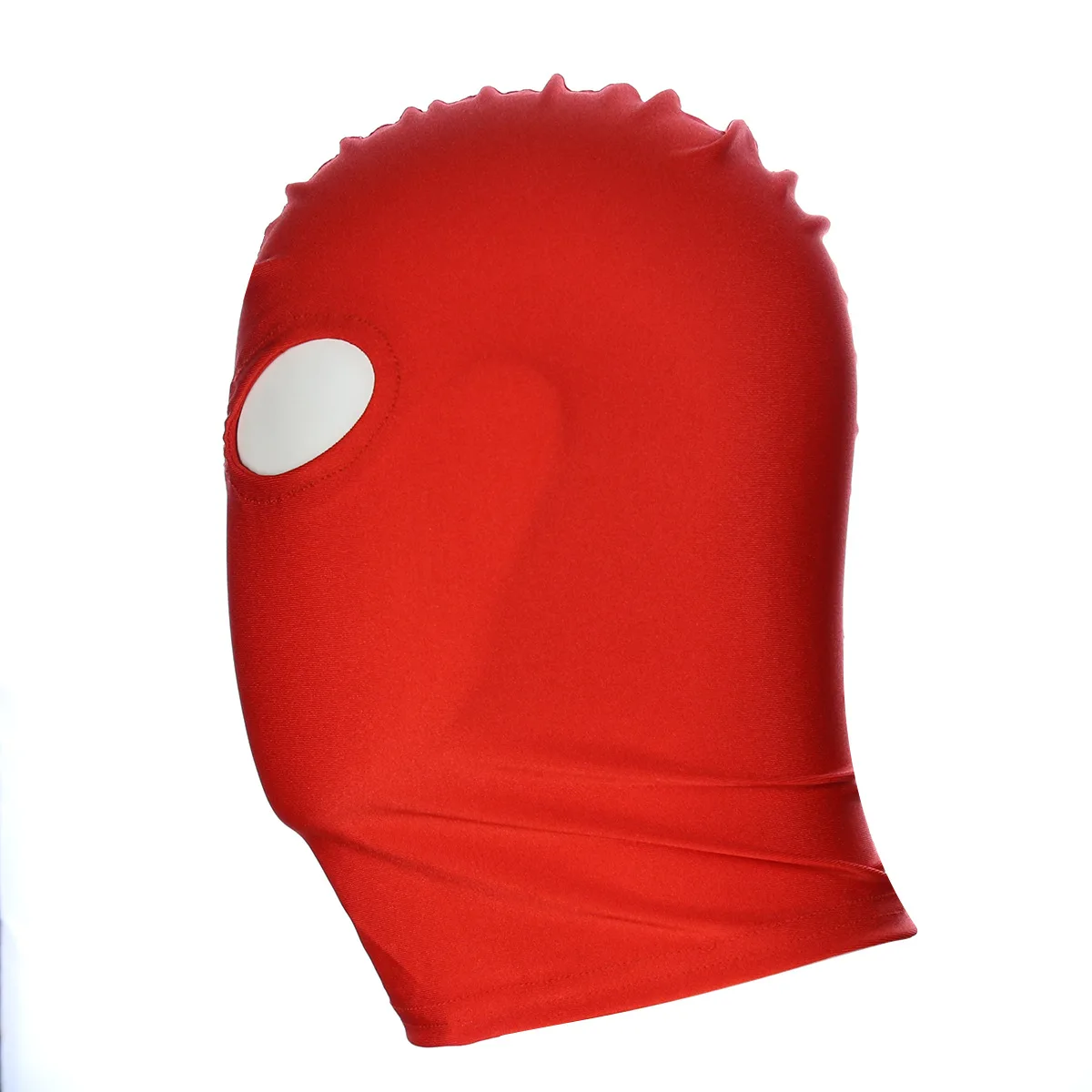 Rode Elasticiteit Bivakmuts Cap Unisex Fetish Volgelaatsmasker Standaard Naadloze Bondage Kap voor Cosplay Party Hat Tactische Games