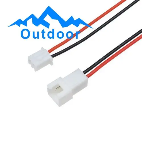 20Sets XH 2PIN 2.54mm Male & Female Plug Connector DIY Electrical Wire Terminal Cable Connector 10CM/30CM Length Wire DC 8-90V