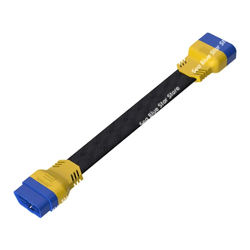

OBD2 extension cable X431 detection plug 16-pin core fully energized gooseneck flat wire adapter cable
