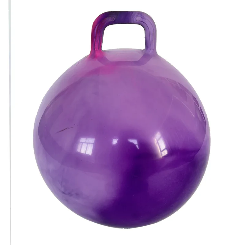 

55 см утолщенный облако Радужная ручка ПВХ красочный надувной тренировочный мяч для прыжков йоги