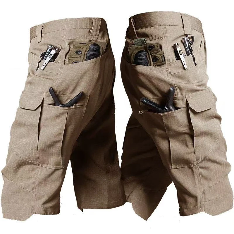 

Мужские тактические военные боевые шорты-карго на открытом воздухе, летние городские шорты для треккинга, кемпинга, пешего туризма, скалолазания, рыбалки, спортивные штаны на открытом воздухе
