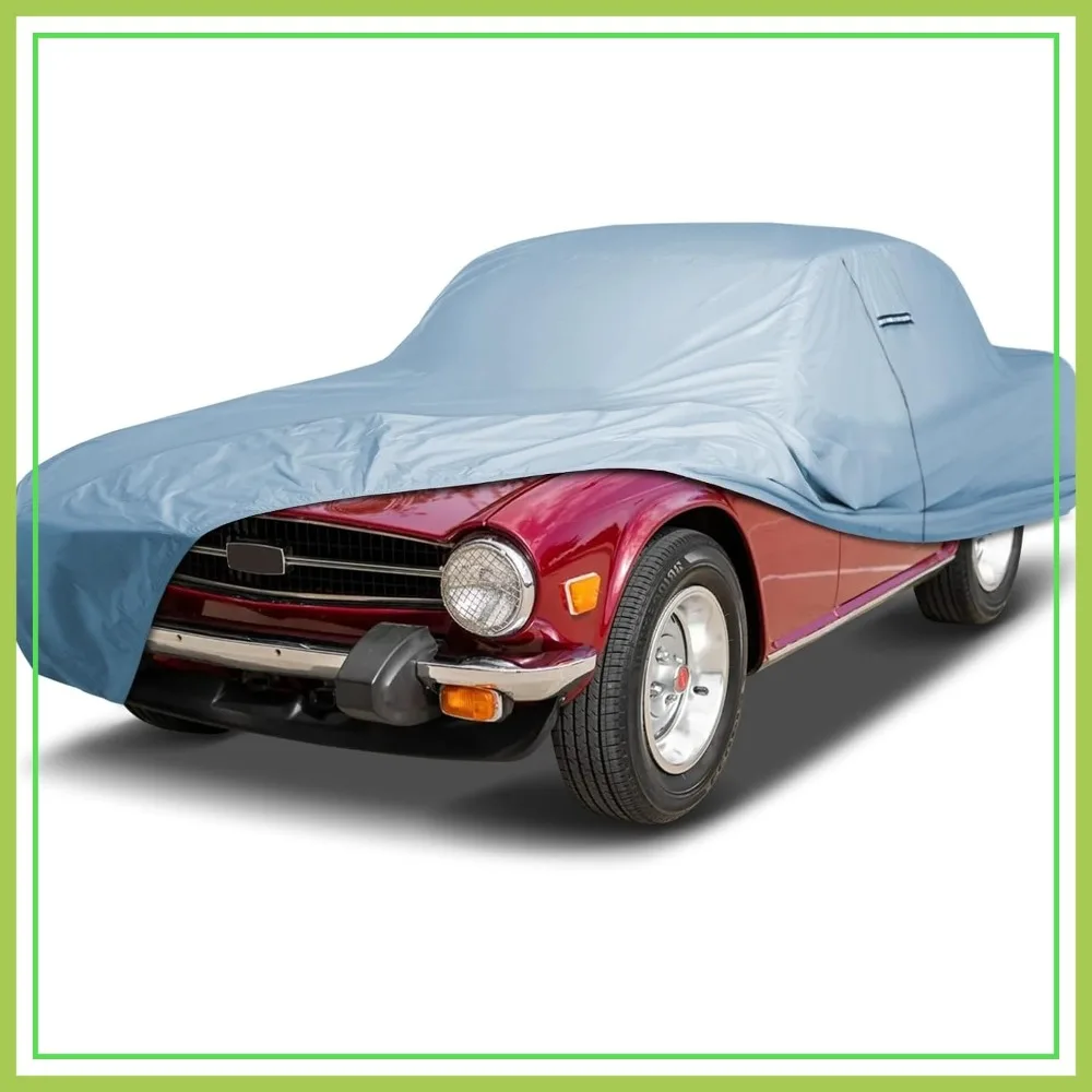 

Custom Fit Car Cover for Triumph TR6 TR7 1968-1981 Waterproof All-Weather Outdoor Protection with Straps and Storage Bag