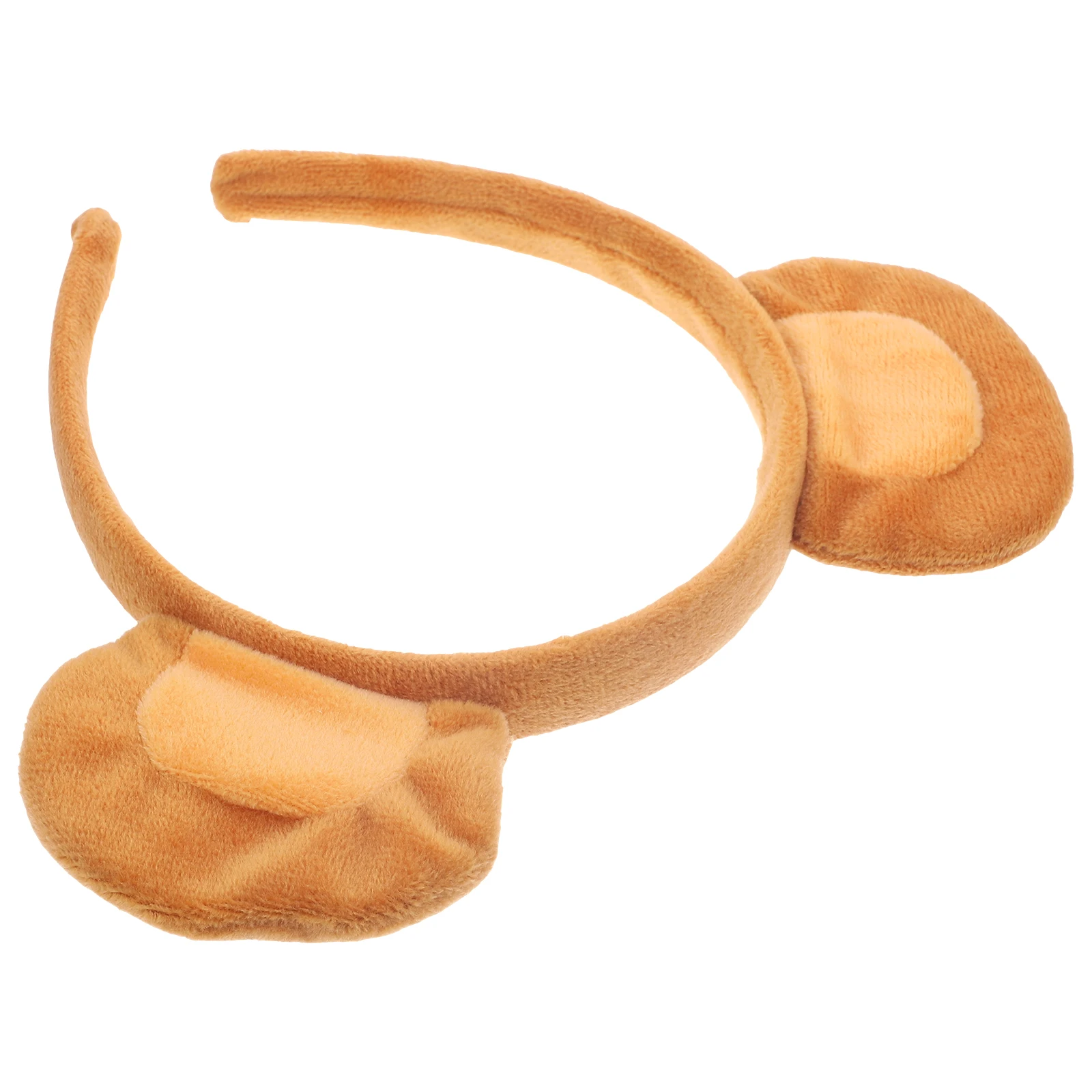 

Monkey Ears Headband Brown Set Girls Hair Accessories Party Cosplay Animal Ear Decor Valentine Halloween Gift