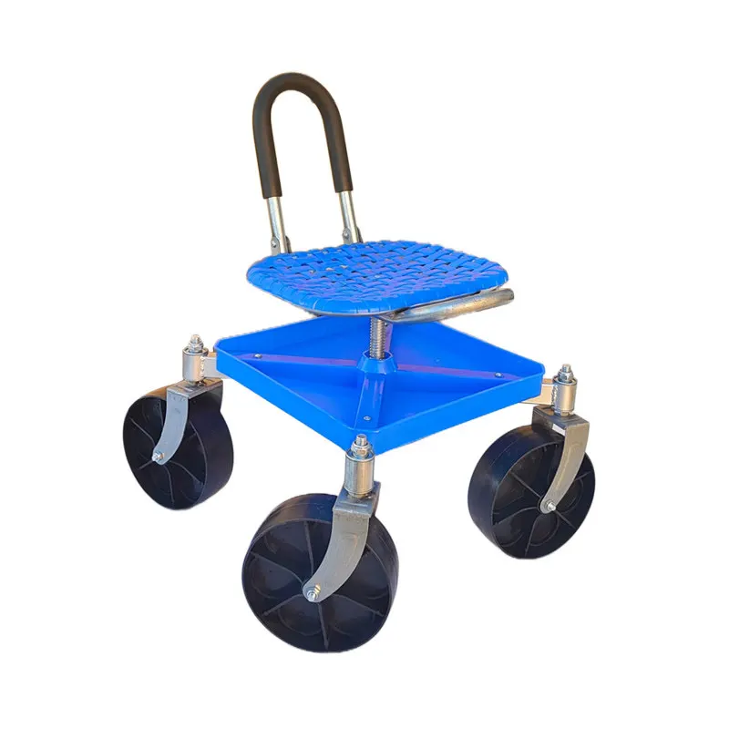 

Universal wheel garden tool stool folding gardening lawn work lift stool