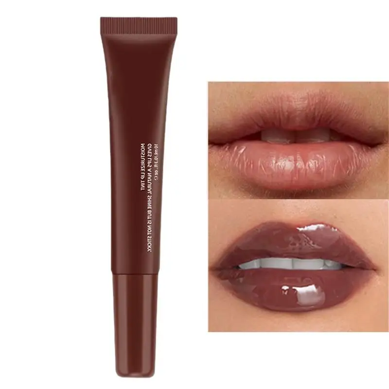 Bálsamo labial hidratante, jugo Punk, brillo de labios rojo, espejo negro, luz de agua, esmalte de labios, gelatina transparente acuosa, bálsamo labial de aceite