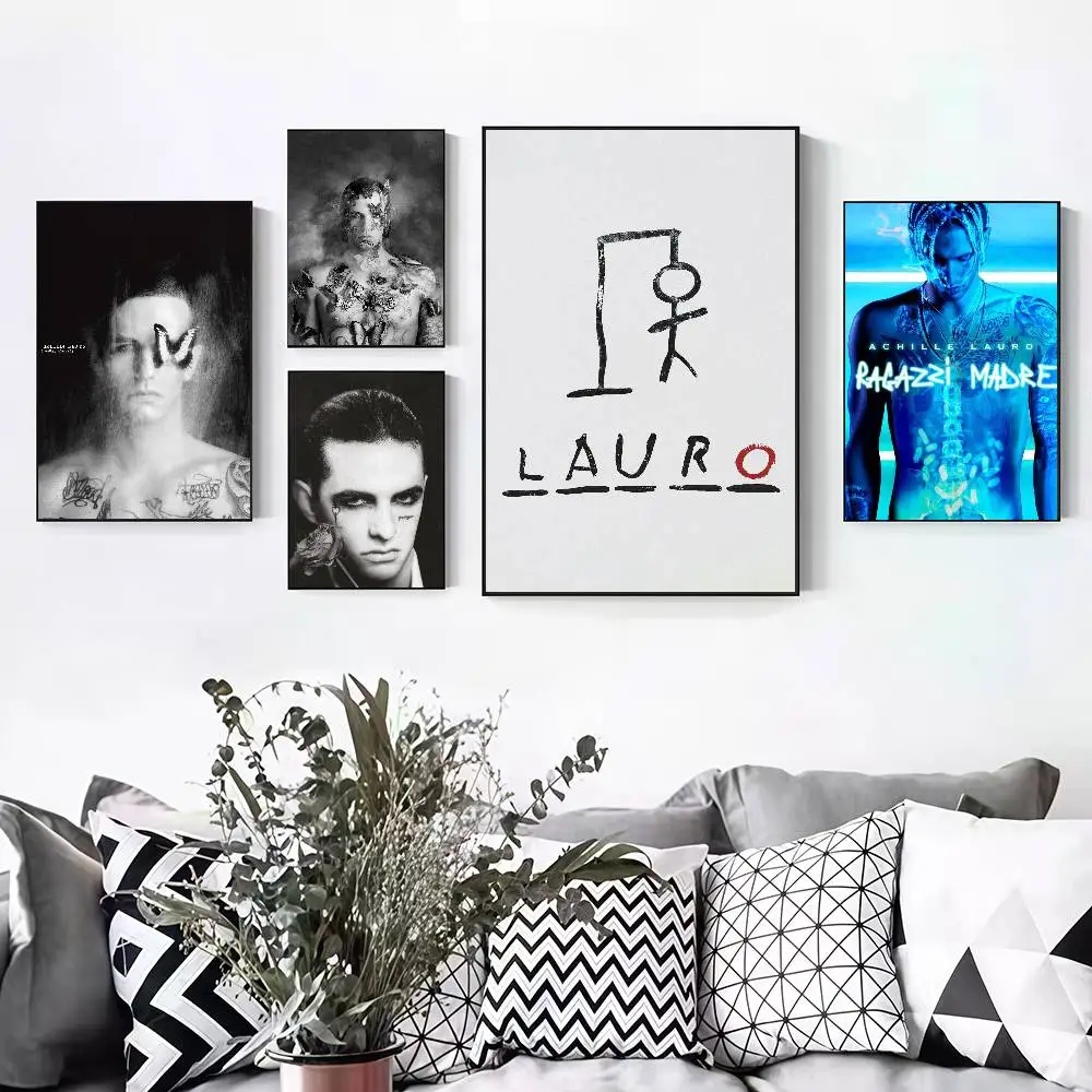 A-Achille L-Lauro Comuni Mortali Peelable Self-adhesive Poster Stickers Are Suitable For Frameless Wall Decoration In A Room