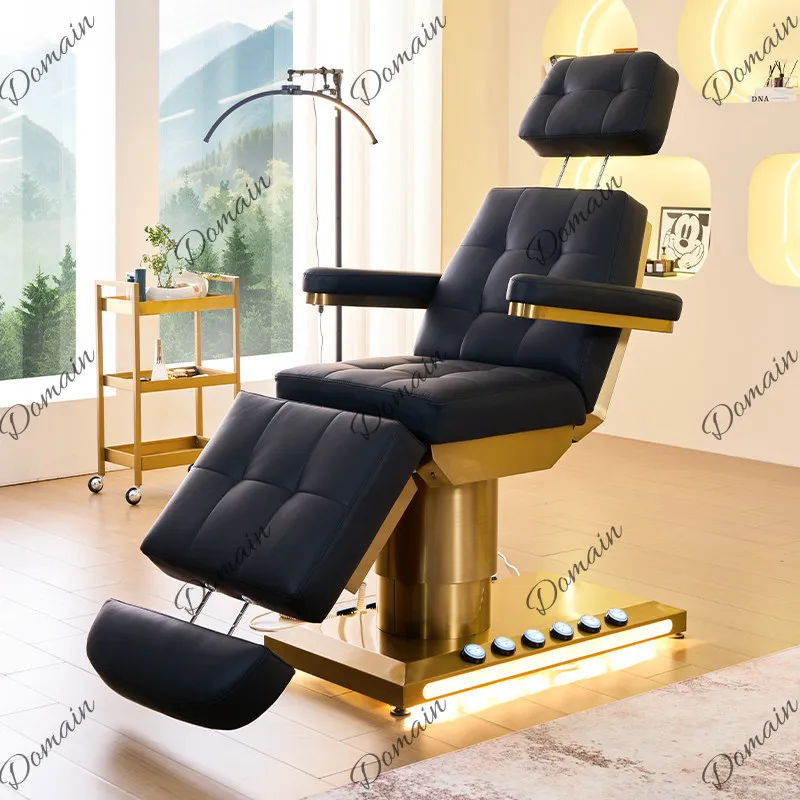 Cross Border Electric Beauty Bed Tattoo Eyebrow Eyelash Bed Medical Massage Folding Salon Auto Lift Bed