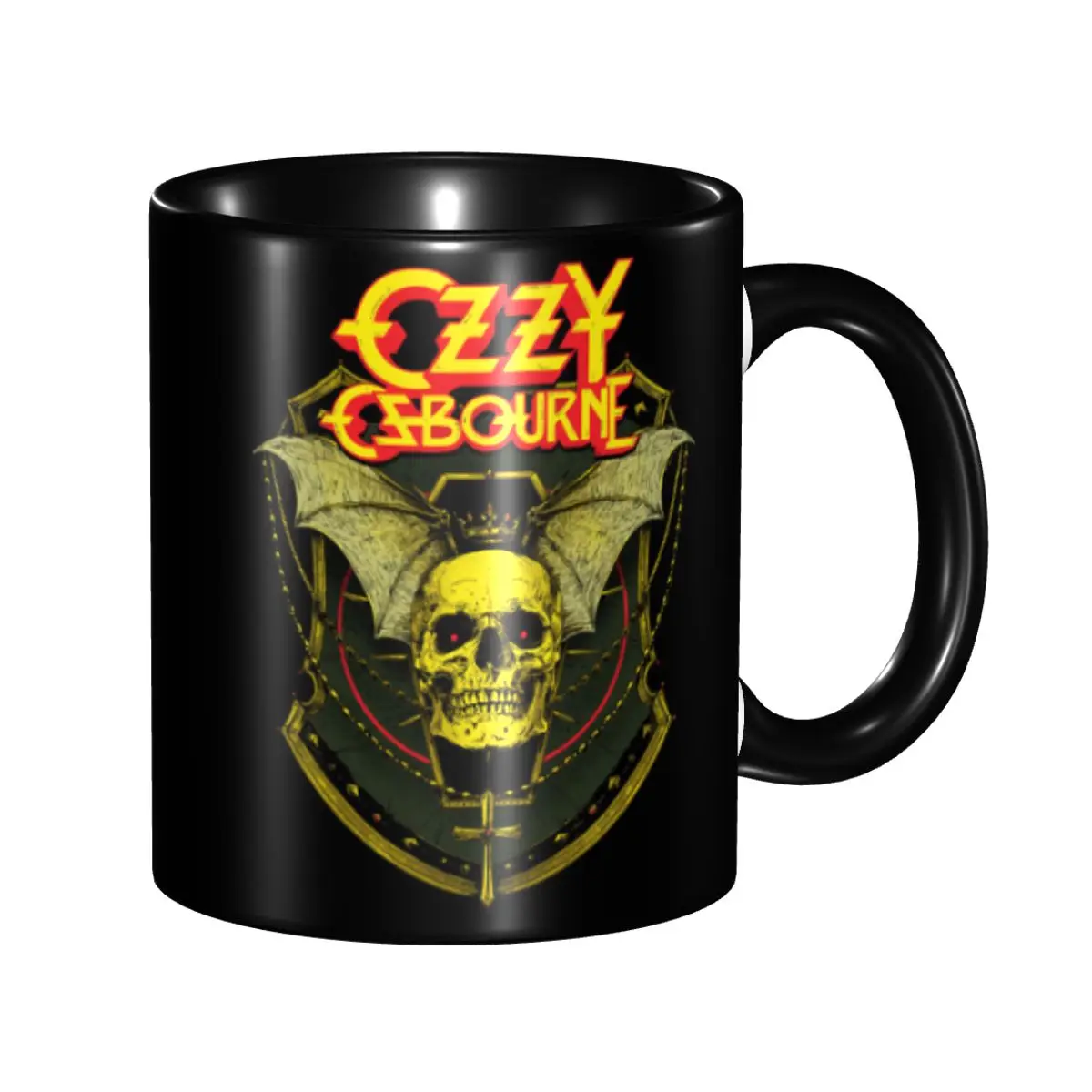

Ozzy Osbourne Coffee Mugs DIY Custom Rock Band Heavy Metal Ceramic Mug Cup Creative Present