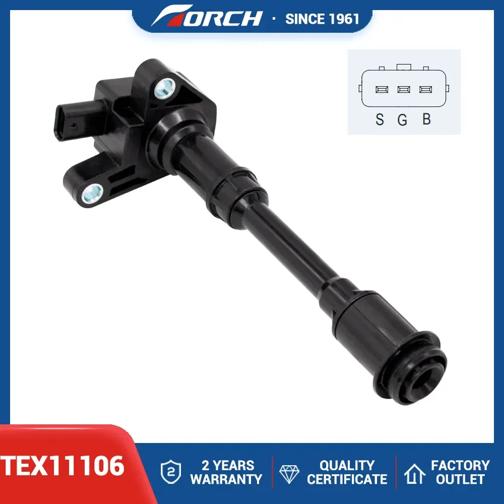 1PC Ignition Coil TEX11106 Replace for CM5G-12A366-CB BM5G-12A366-CA D5E1G UF674 CM5G12A366CB BM5G12A366CA