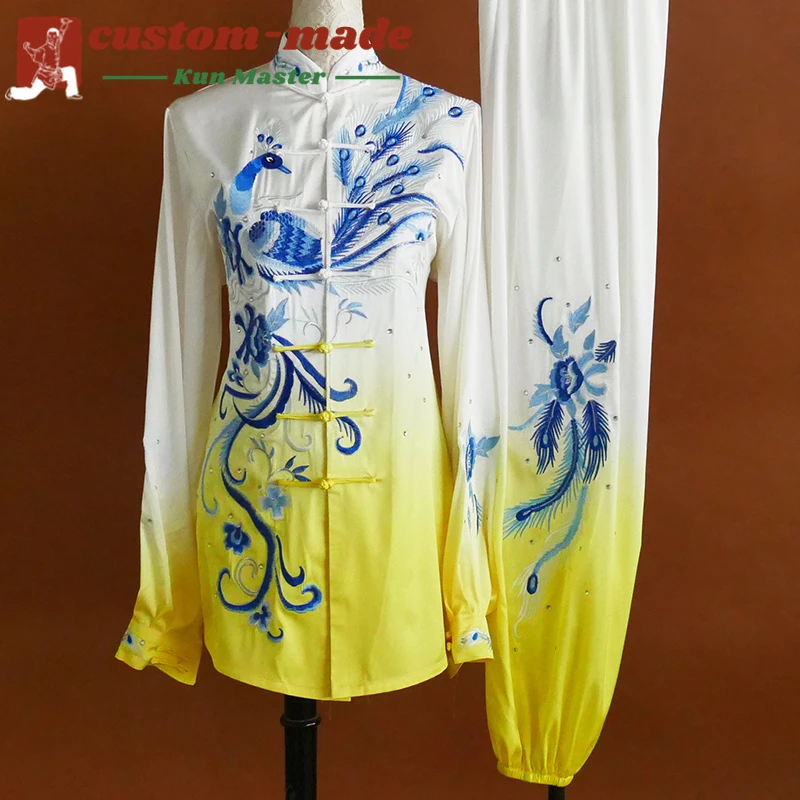 Custom Martial Arts Uniform Embroidered Tai Chi Suit Premium Kung Fu Uniform for Competitions Performances and Daily Wear
