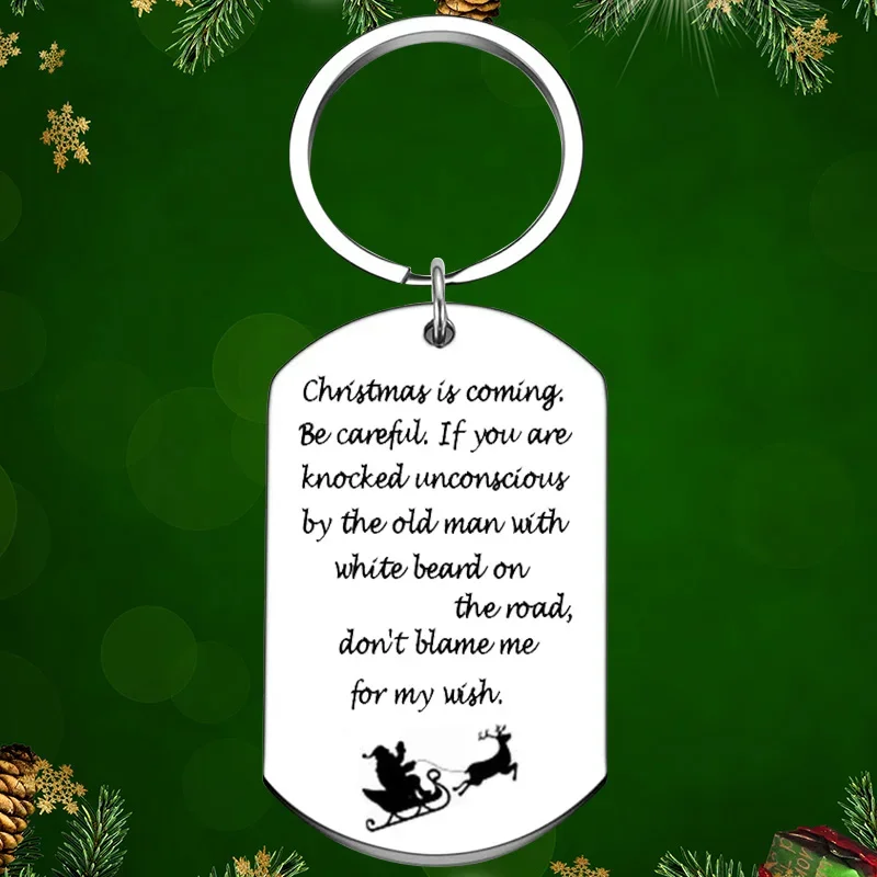 

Christmas Gift Keychain Pendant Son Daughter Sister Brother Friend Gift Key Chains