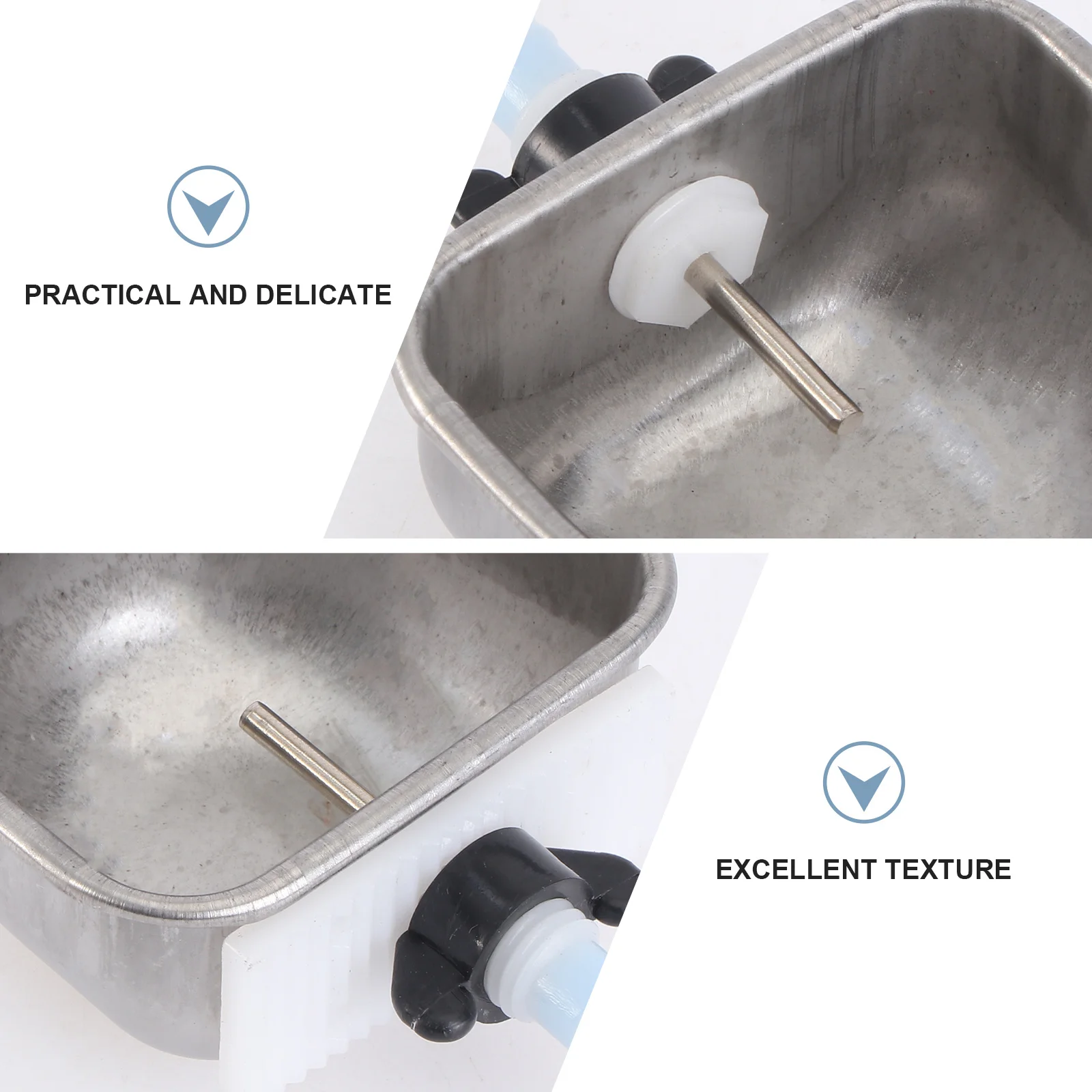 

2Sets Durable Rabbit Water Feeder Easy Clean Pet Waterer Leakproof Safe Material Water Feeders Rabbit Drinker