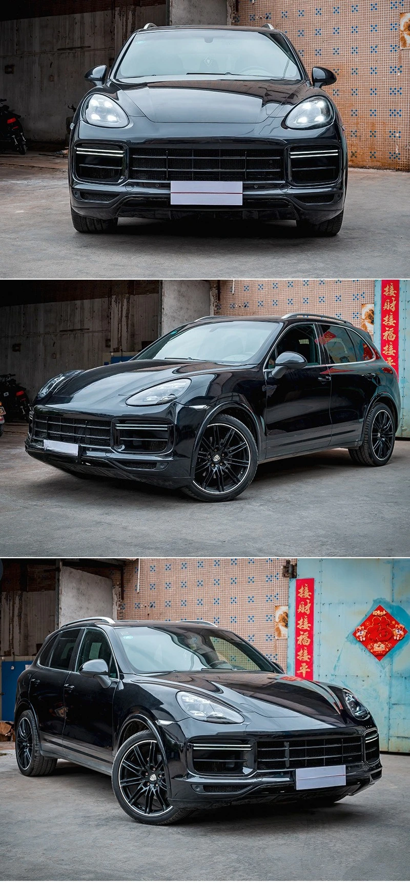 Applicable To 11-14 Porsche Cayenne 958.1 Old And New Upgraded 9Y0.1 Turbo Front And Rear Bar Surround Kit