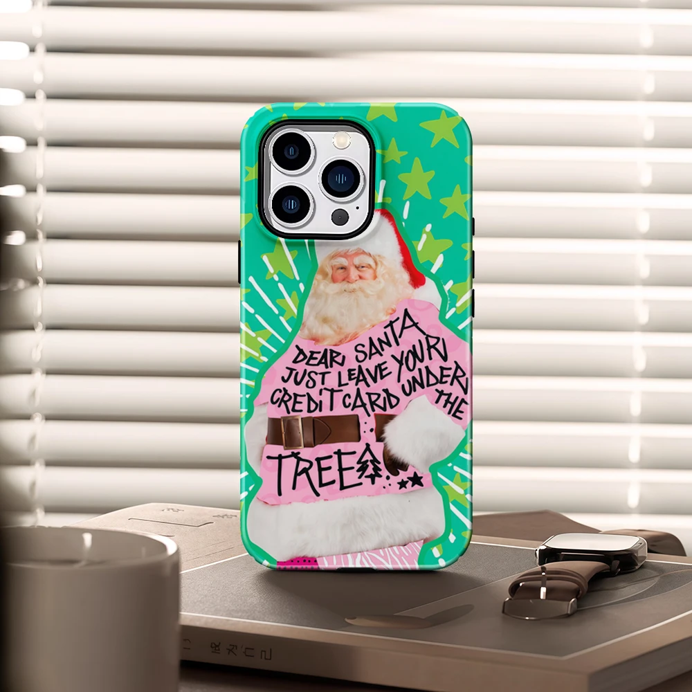 Humorous Christmas Santa for Magnetic Phone Case for IPhone 17 16 15 14 13 Pro Max Plus Single Double-layer Tough Case