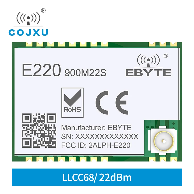 

Беспроводной модуль LLCC68 LoRa 868 МГц 915 МГц 22 дБм 6 км радиочастотный приемник передатчик PA + LNA IPEX антенна Cojxu