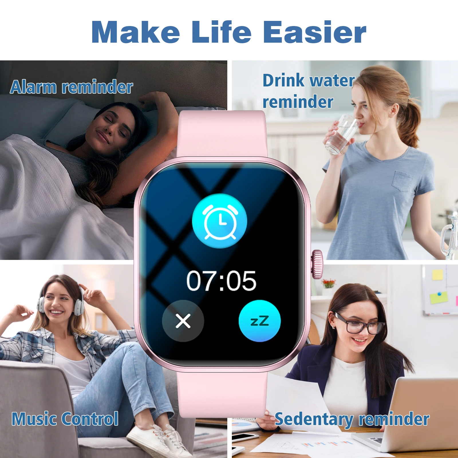 2025 ساعة ذكية 2.01 بوصة HD عرض الإجابة جعل رسالة الاتصال المسبق أوضاع رياضية لتقوم بها بنفسك الطلب توقعات الطقس الرجال النساء #4