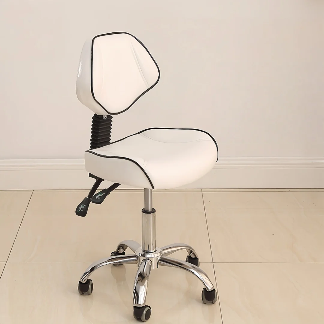 Cadeira ergonômica de liga de alumínio dental com suporte traseiro, banco de rolamento para dentistas, tatuadores e assentos de salão de beleza