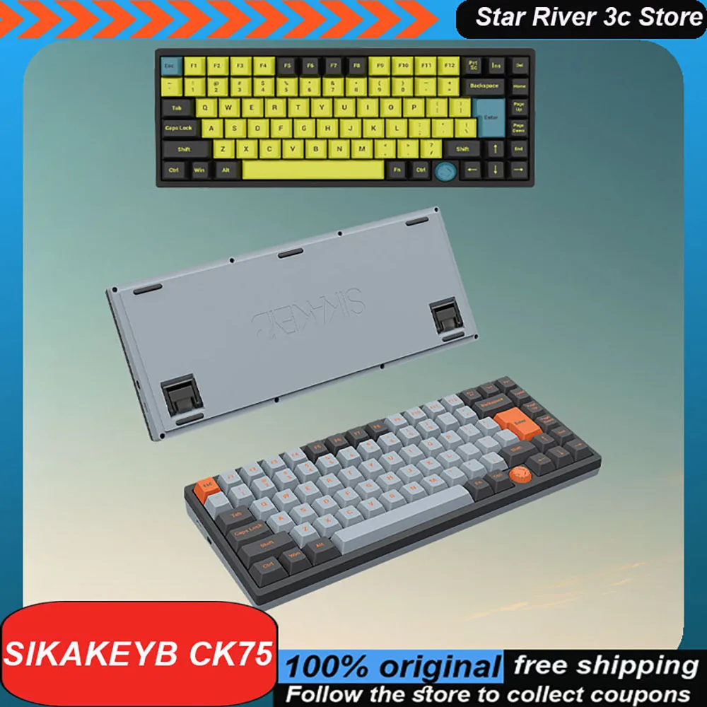 

Sikakeyb Ck75 Mechanical Keyboard Wired Esports Magnetic Switch Harmony Driven Rt Customized Gaming Keyboard Laptop Accessories