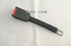 Rigid Stem Seat Belt Extender Extension Add 24cm For 22mm (7/8 in) wide Buckle fit All VW BMW VOLVO AUDI Citroen GREY COLOR