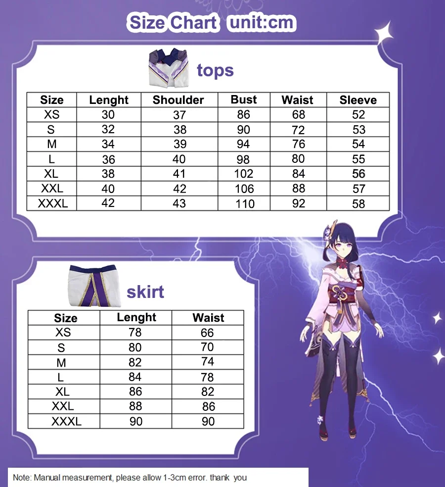 Genshin Impact Raiden Shogun Cosplay Costume Baal Outfits Raiden Mei Full Set Cosplay Game Dress Wig Headwear for Anime Expo