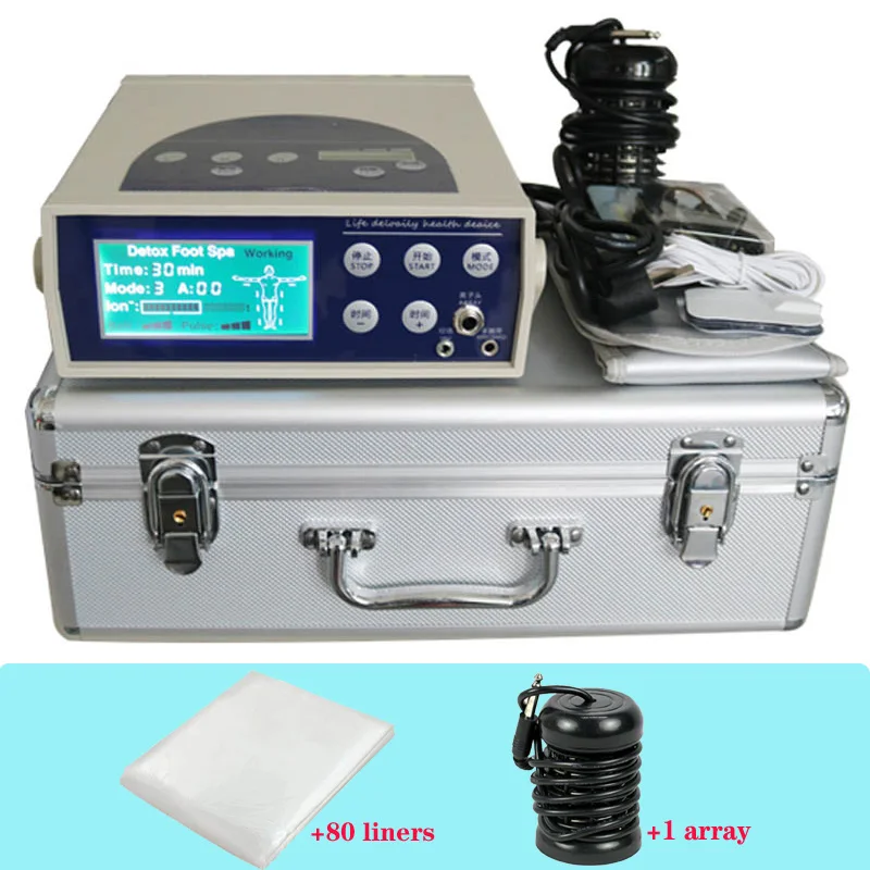 Health Instrument Detox Machine Ionic Foot Spa Bath Ion Cleanser Detox Foot Spa Bath Machine with Acupuncture Pads