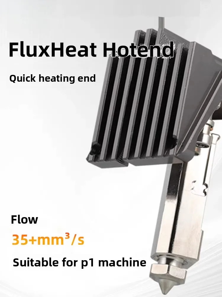

1pcs brand-new Mellow high-traffic FluxHeat hot end is designed for the accessories of Tokushu P1P P1S series 3D printers