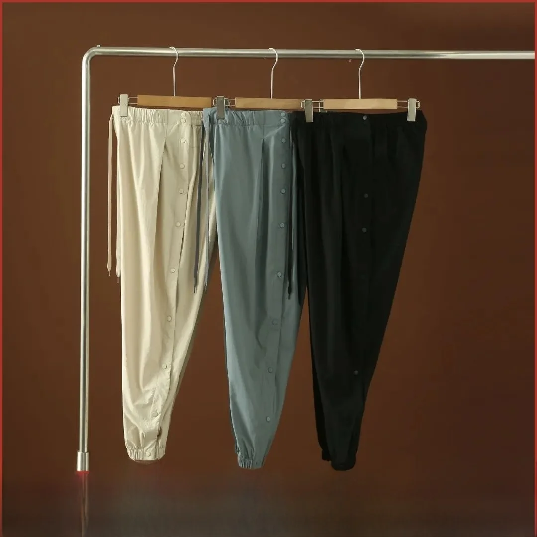 

Спортивные брюки Qui Release Side Bule Design, мужские дышащие повседневные брюки Qui Dry, молодежные прямые длинные брюки