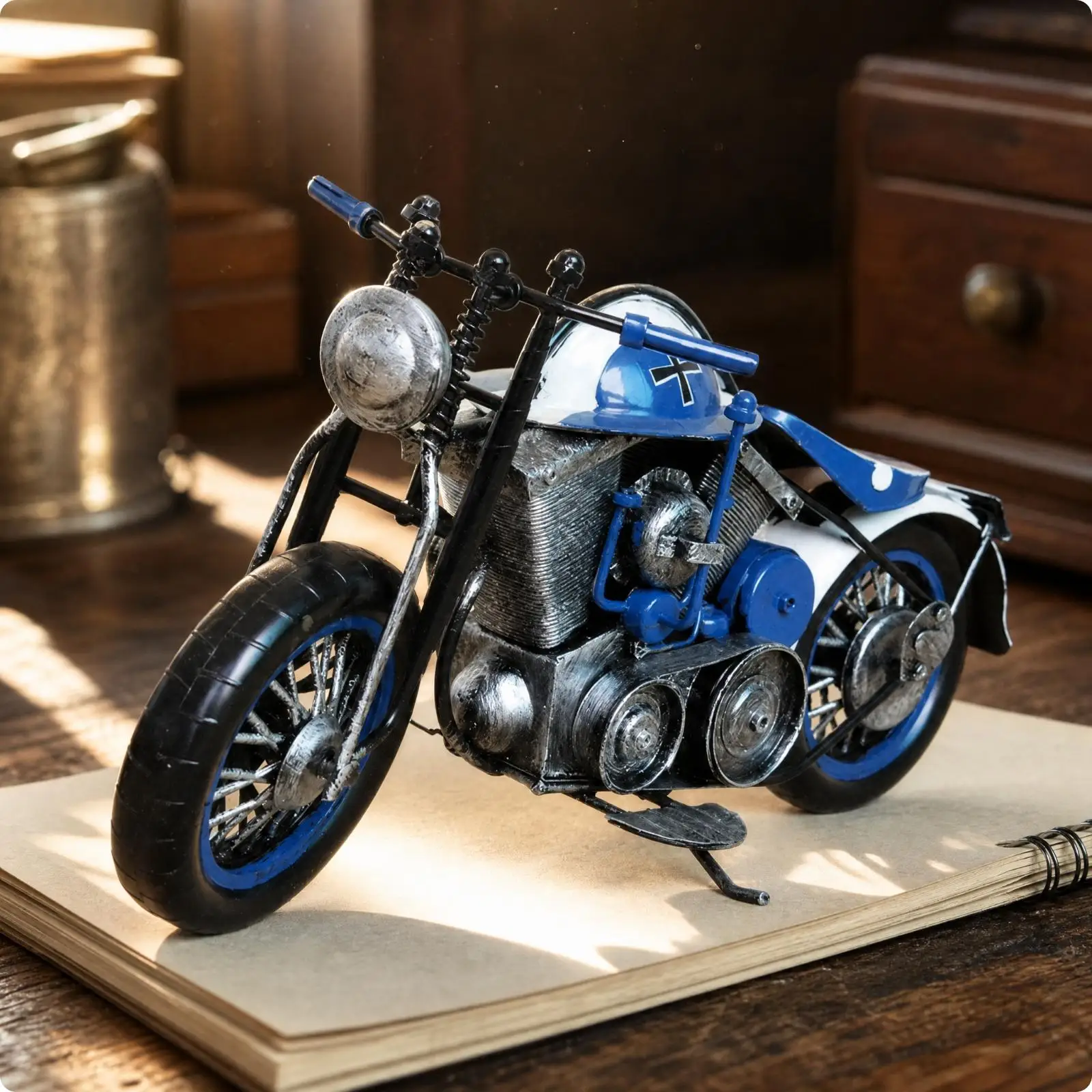 industrial-motorbike-metal-figurine-tinplate-motorcycle-scale-model-with-worn-paint-for-mantel-desk-display-art