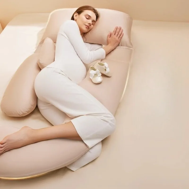 Pregnant women sleep pillow waist support third trimester bed throw