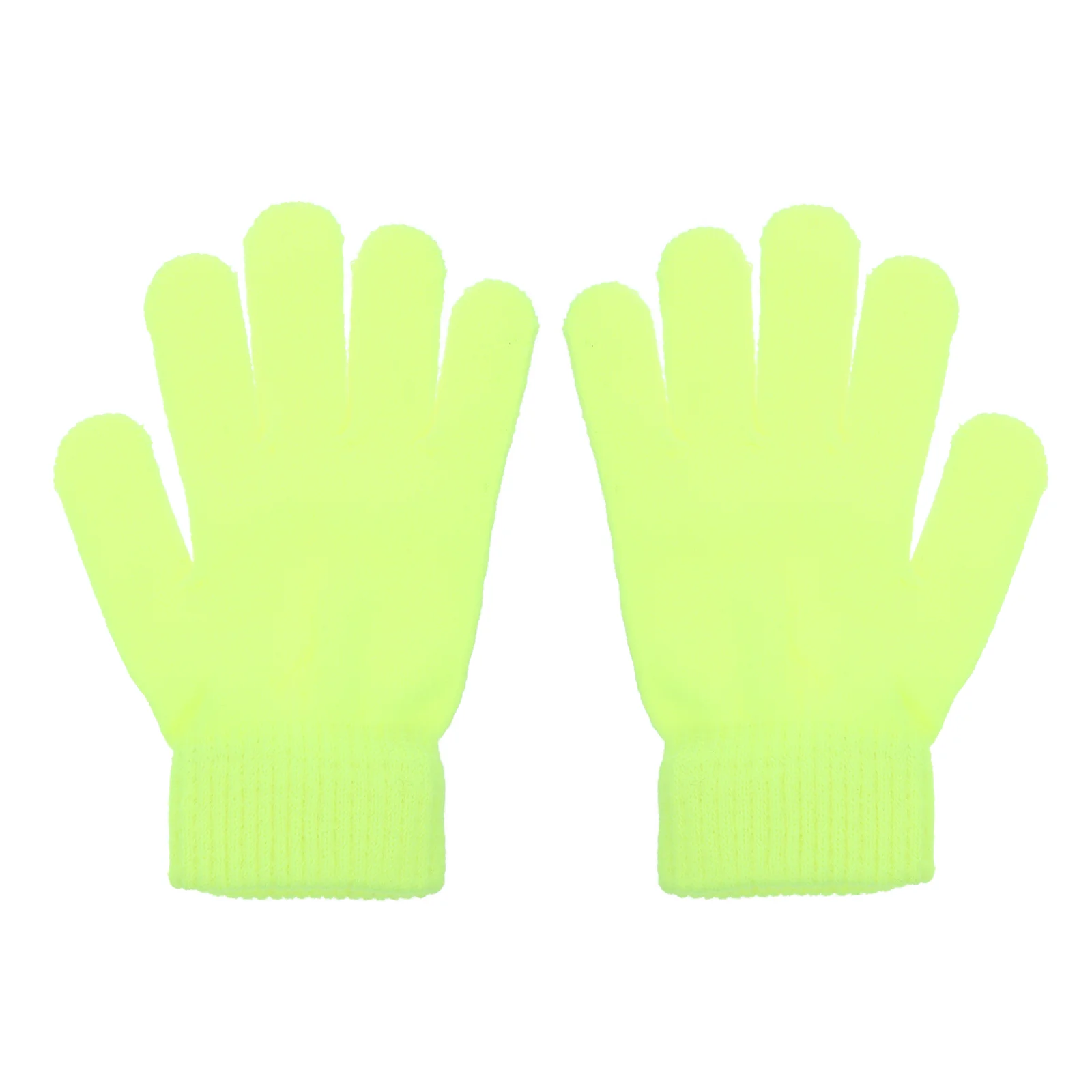 

4 Pairs Fluorescent Gloves Knitted Outdoor Warm Motorcycle for Men Bike Winter Acrylic Versatile Work Ski