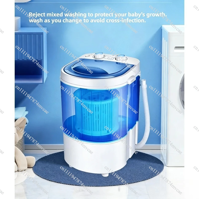 110V 220V Portable Washing Machine Large with Dryer Bucket for Clothes Shoe Mini Washing Machine Automatic Underwear Sock Washer